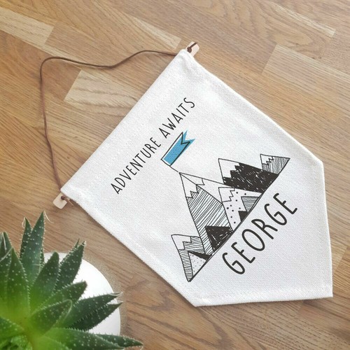 Personalised linen flag new - personalised,