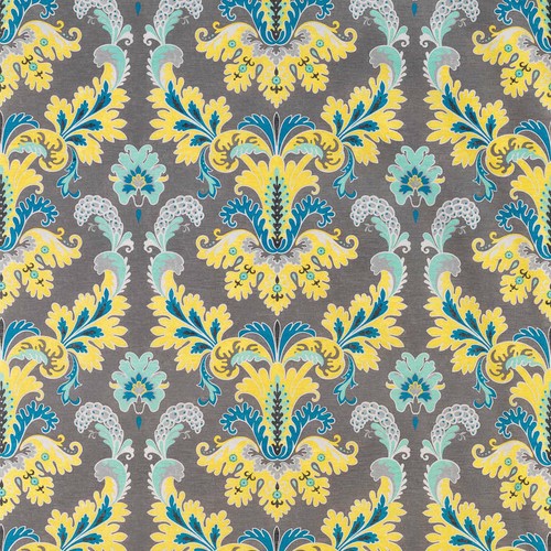 Printed linen fabric susa - fabric,